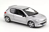 Peugeot 206 RC 2003 - Aluminium Silver 1:18
