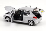 Peugeot 206 RC 2003 - Aluminium Silver 1:18