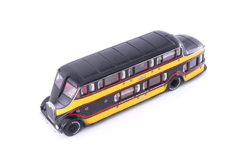 Pickwick Nite Coach 1930 - yellow-black 1:43