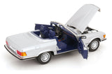 Mercedes 450 SL R107 (1985) - silver 1:12