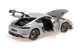 Porsche Cayman GT4 RS 2024 - 2024 -silver Metallic W/ Weissach Package 1:18