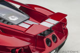 Ford GT (2017) -  liquid red / silver stripes 1:12