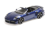 PORSCHE 911 (992) TURBO S CABRIOLET 2020 - Blue Metallic 1:18