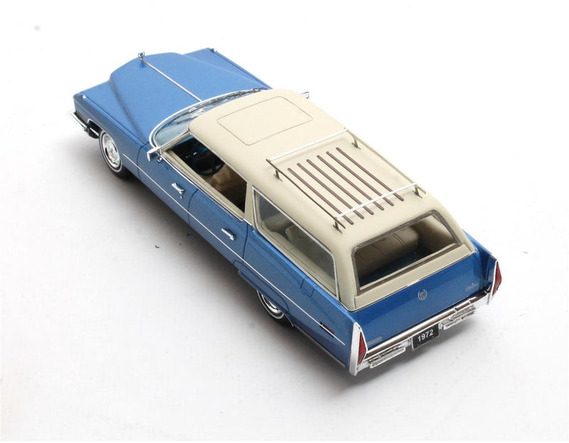 Cadillac DeVille Wagon (1972) - blue met./cream 1:43