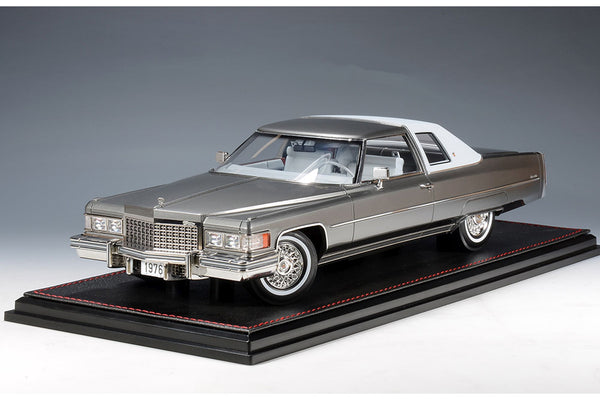 1976 Cadillac Coupe de Ville - Academy Grey Metallic 1:18