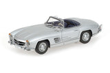 MERCEDES-BENZ 300 SL ROADSTER (W198) 1957 - Silver 1:18