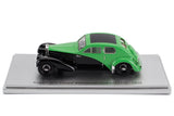 Bugatti 57C s/n.57335 Coupé Aerodynamique (closed roof) 1938 - green/black 1:43