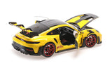 PORSCHE 911 (992) GT3RS 2024 - Yellow W/weissach Package W RED Wheels 1:18