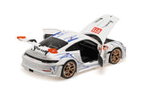 PORSCHE 911 (992) GT3RS 2023 - White/orange Decor 1:18
