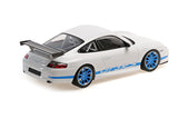 PORSCHE 911 GT3 RS 2002 - White W/blue Stripes 1:18