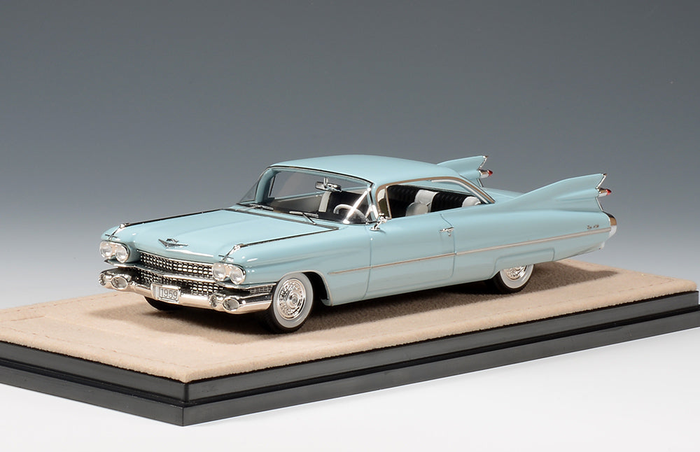 1959 Cadillac Coupe deVille Breton Blue in 1:43 scale by Stamp