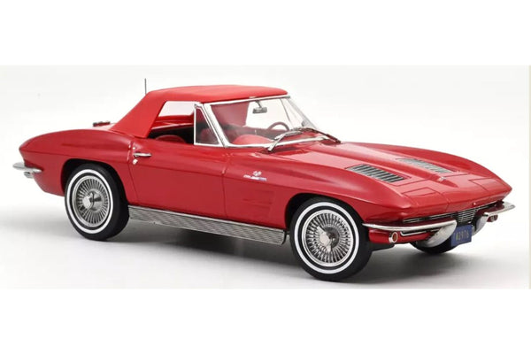 Chevrolet Corvette Sting Ray Cabriolet 1963 - Riverside Rot 1:18