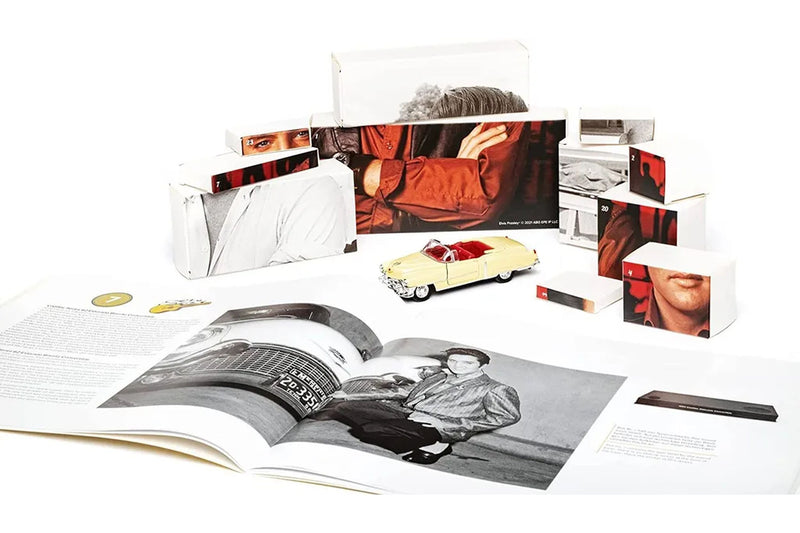Elvis Presley Adventskalender: Cadillac Eldorado 1953 - gelb 1:37 Franzis