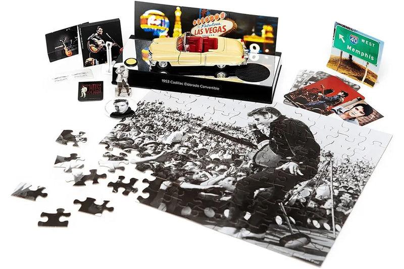 Elvis Presley Adventskalender: Cadillac Eldorado 1953 - gelb 1:37 Franzis