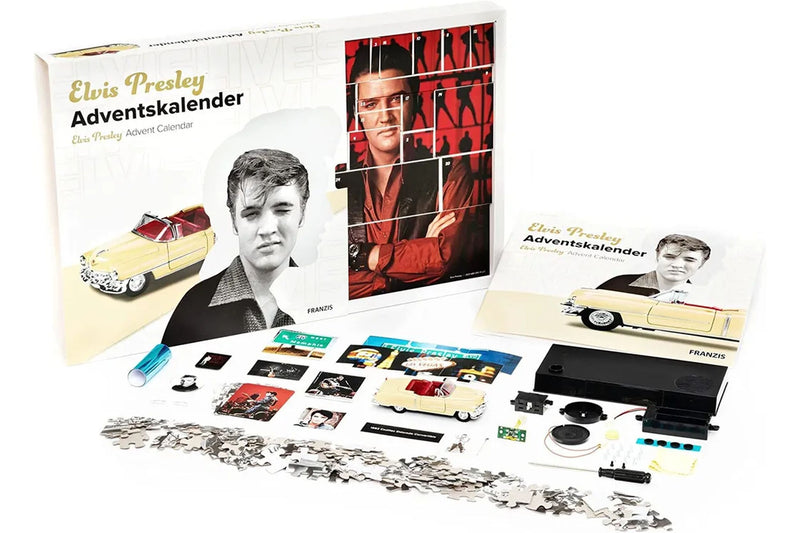 Elvis Presley Adventskalender: Cadillac Eldorado 1953 - gelb 1:37 Franzis