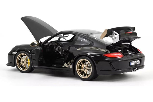 Porsche 911 (997) GT3 RS 2009 - Black & white gold metallic 1:18