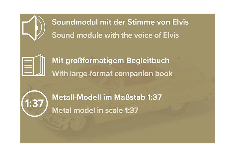 Elvis Presley Adventskalender: Cadillac Eldorado 1953 - gelb 1:37 Franzis