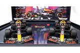 2-CAR-SET - ORACLE RED BULL RACING RB19 - MAX VERSTAPPEN - WORLD CHAMPION QATAR SPRINT & GP 2023 1:18