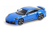 PORSCHE 911 (992) TURBO S 2020 - Blue 1:43