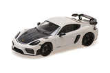 PORSCHE CAYMAN GT4 RS 2021 - White W/ Black Wheels 1:43