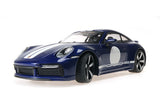 PORSCHE 911 (992) SPORT CLASSIC 2022 - Blue Metallic W/stripe 1:18