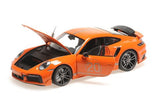 Porsche 911 (992) Turbo S coupé sport design 2021 – orange 1:18