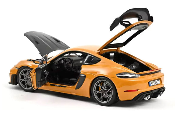 Porsche Cayman GT4 RS w/Weissach 2023 - Bahama Yellow Pack 1:18
