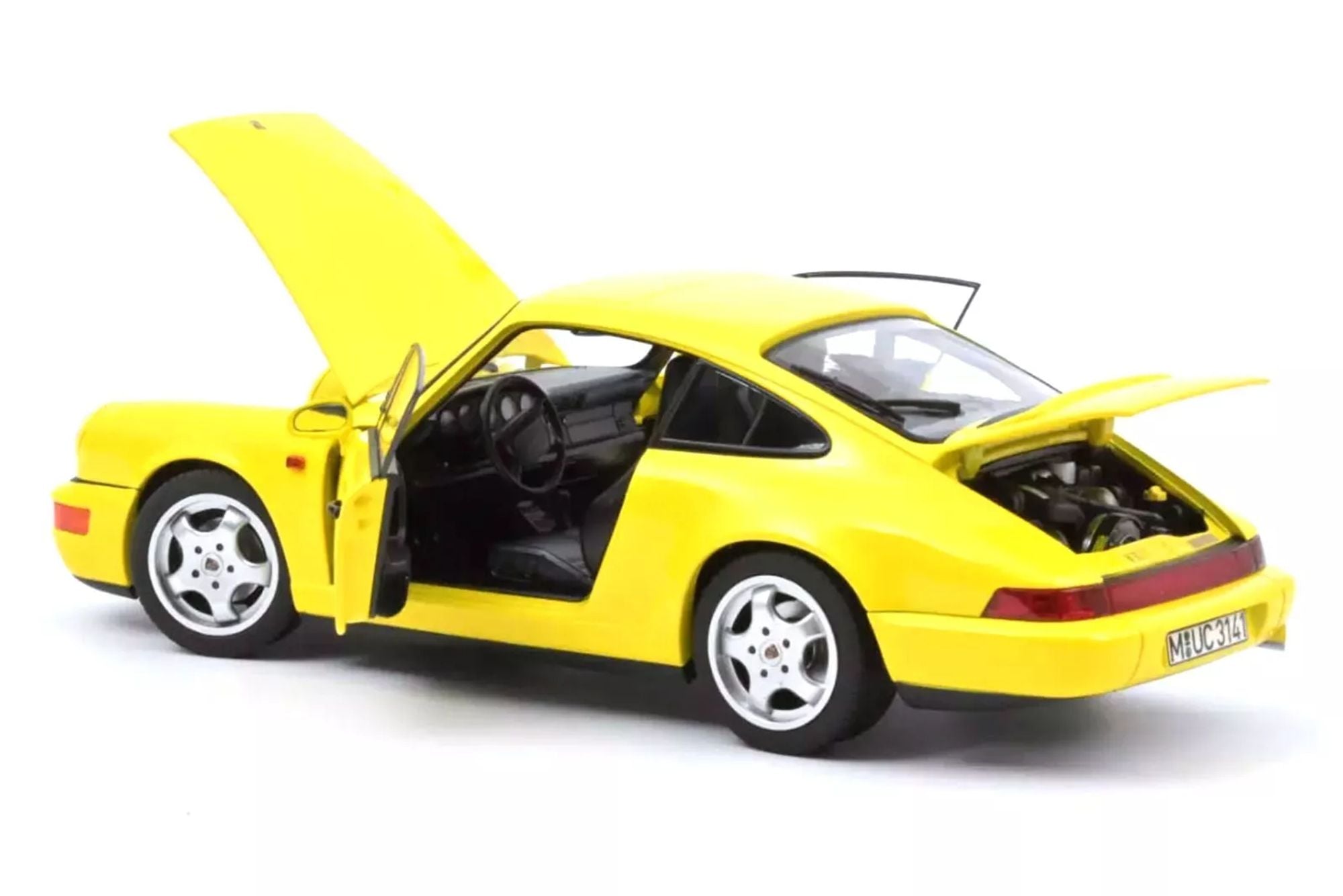 Porsche 911 (964) Carrera 2 Coupé 1990 - yellow 1:18 – Thomas
