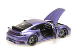 Porsche 911 (992) Turbo S coupé sport design 2021 – viola 1:18