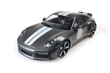 PORSCHE 911 (992) SPORT CLASSIC 2022 - Grey Metallic W/stripe 1:18