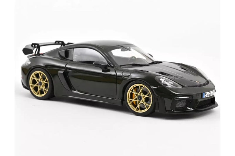 Porsche Cayman GT4 RS w/Weissach Pack 2023 - Brewster green 1:18