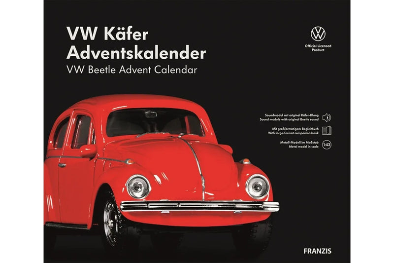 VW Käfer Adventskalender: Volkswagen VW Käfer 1970 - rot 1:43 Franzis