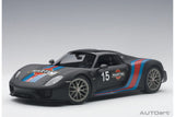 Porsche 918 Spyder (2013) "with Weissach Package" - black/Martini Livery 1:18