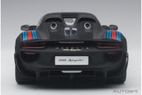 Porsche 918 Spyder (2013) "with Weissach Package" - black/Martini Livery 1:18