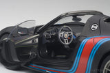 Porsche 918 Spyder (2013) "with Weissach Package" - black/Martini Livery 1:18