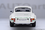 Porsche 911 Carrera 2.7 RS - Grand Prix white/green stripes 1:18