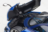 Pagani Huayra BC 2016 - blue carbon/carbon 1:18