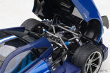 Pagani Huayra BC 2016 - blue carbon/carbon 1:18