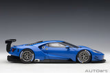 Ford GT LM Plain Body Version 2018 - blue 1:18