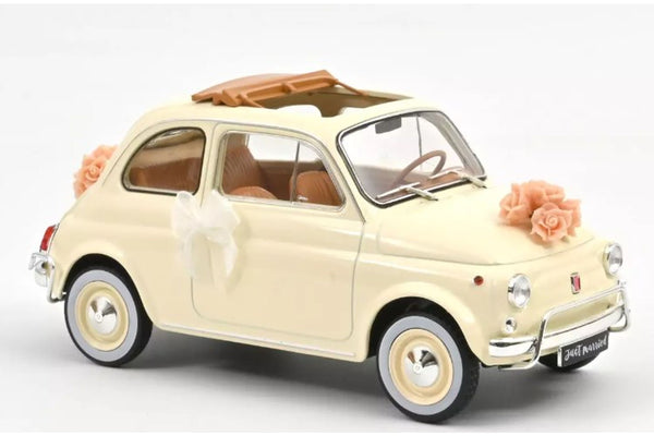 Fiat 500 L 1968 - ivory (the ideal wedding present) 1:18