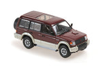 MITSUBISHI PAJERO LWB 1991 - Dark RED Metallic 1:43