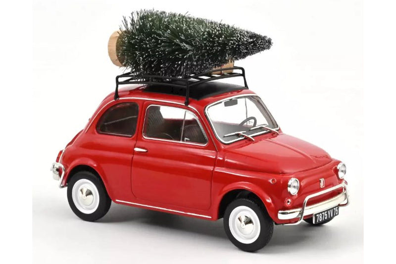 Fiat 500 L (1968) - red "the perfect christmas present" 1:18