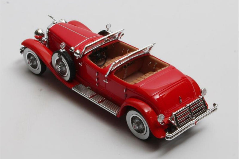 Duesenberg SJ 2608 J-582 Torpedo Pheaton Walker La Grande 1930 - red 1:43
