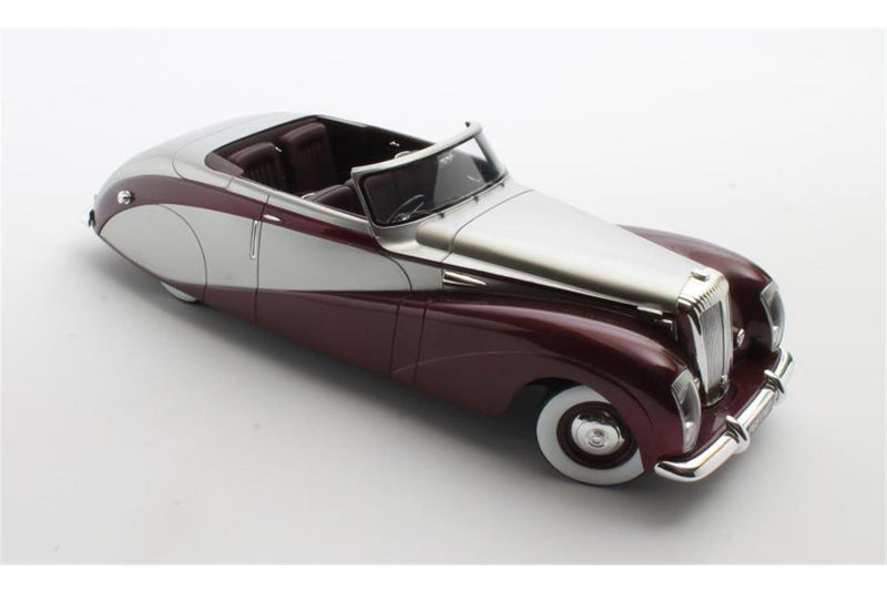 Daimler DE36 Hooper "Green Goddess" 1953 - maroon / silver 1:18