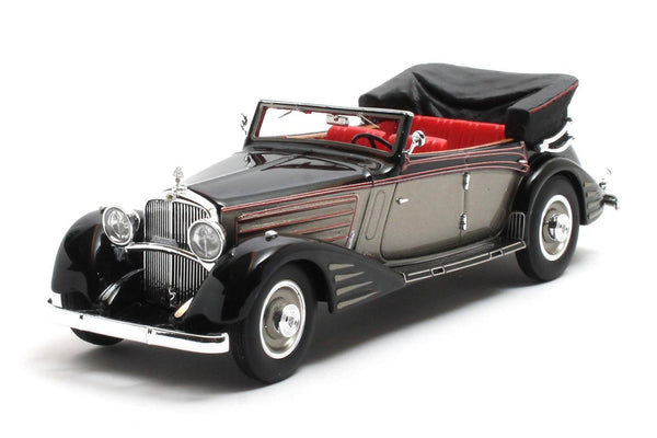 Maybach Zeppelin DS8 4-Door Cabriolet by Spohn 1934 - black/silver 1:43