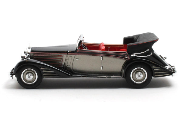 Maybach Zeppelin DS8 4-Door Cabriolet by Spohn 1934 - black/silver 1:43
