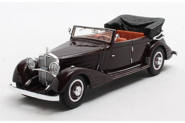 Maybach Zeppelin DS8 4-Door Cabriolet by Spohn 1934 - maroon  1:43