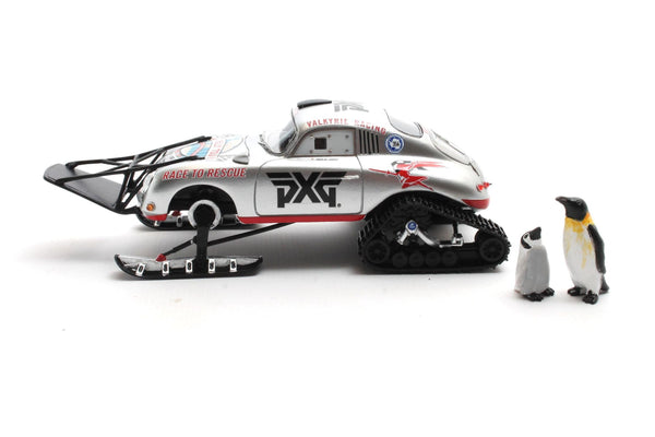 Porsche 356A "Valkyrie Racing" - Antartica Ice Challenge 2021 + Penguins mother & child 1:43