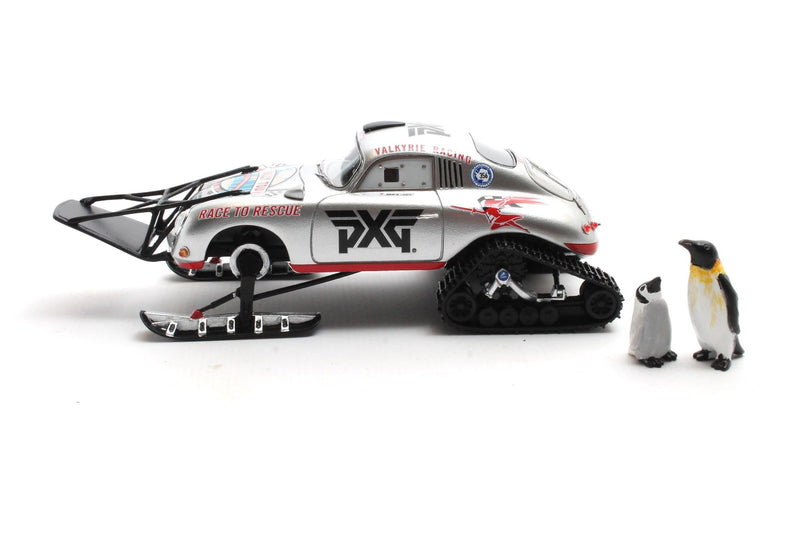 Porsche 356A "Valkyrie Racing" - Antartica Ice Challenge 2021 + Penguins mother & child 1:43