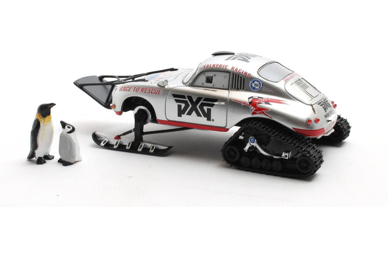 Porsche 356A "Valkyrie Racing" - Antartica Ice Challenge 2021 + Penguins mother & child 1:43